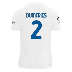 Inter Milan Denzel Dumfries #2 Auswärtstrikot 2023-24 Kurzarm